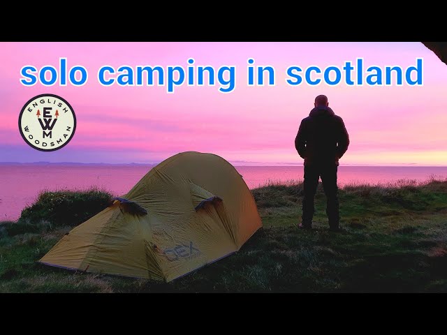 solo tent wild camping in Scotland using full oex equipment.