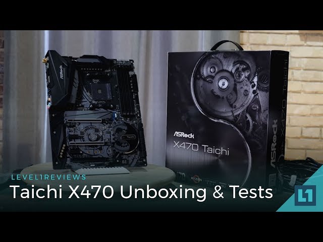 Taichi X470 - Unboxing,  Linux Test, OC Test, Zen+ 4 stick memory speed tests