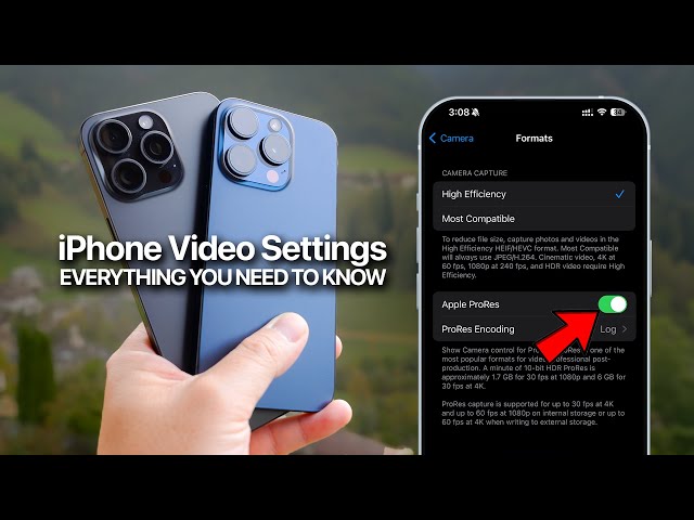 iPhone Video Settings EASILY EXPLAINED! EVERYTHING A BEGINNER NEEDS TO KNOW! 2024 Workflow