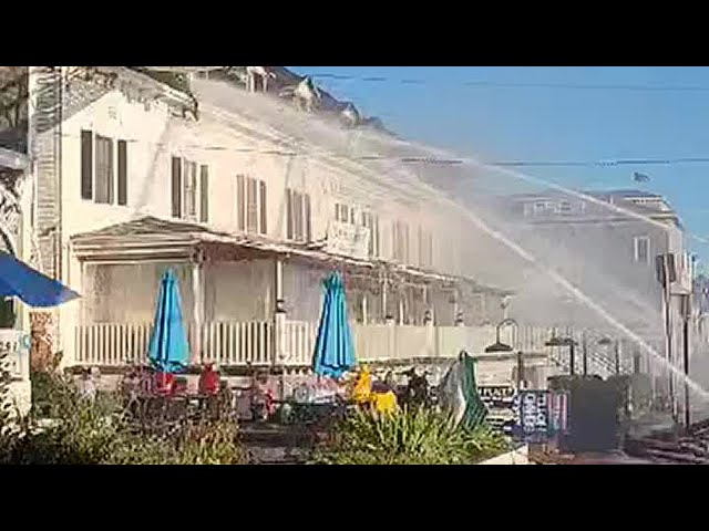Firefighters working to extinguish fire at historic hotel on Block Island