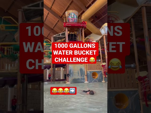 1000 Gallons Water Bucket Challenge #shorts