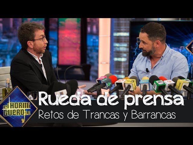 Santiago Abascal se enfrenta a la rueda de prensa ibérica de Trancas y Barrancas - El Hormiguero 3.0