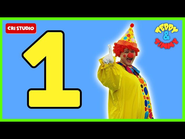Learn 123 Numbers with Funny Clown | Number Song | 1 To 10 | 1234 Videos for Kids | Number Names