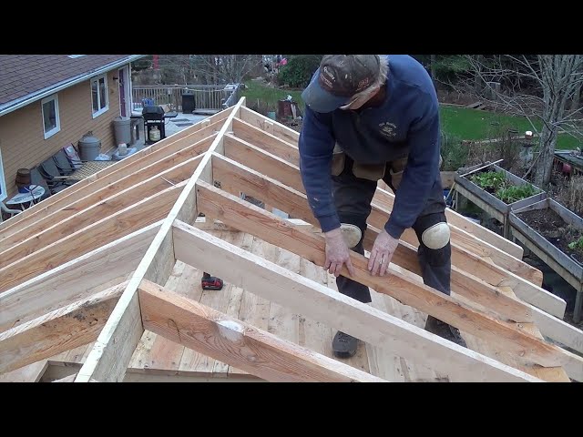DIY Garden Shed Greenhouse Part 8 Building Roof Rafters
