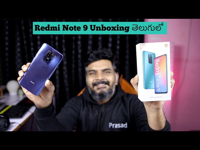 Redmi Note 9 Unboxing & initial impressions ll in Telugu ll