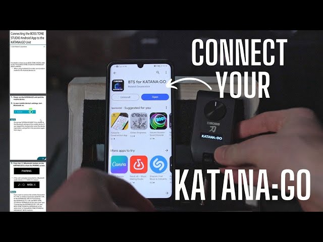Boss Katana Go - How to Connect it to Your Phone and Getting Started
