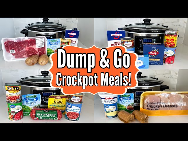 6 DUMP & GO SLOW COOKER MEALS | Best Easy Crockpot Recipes  | Julia Pacheco