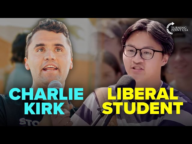 Charlie Kirk CALLS OUT Liberal Student For Calling Him A Fascist 👀🔥