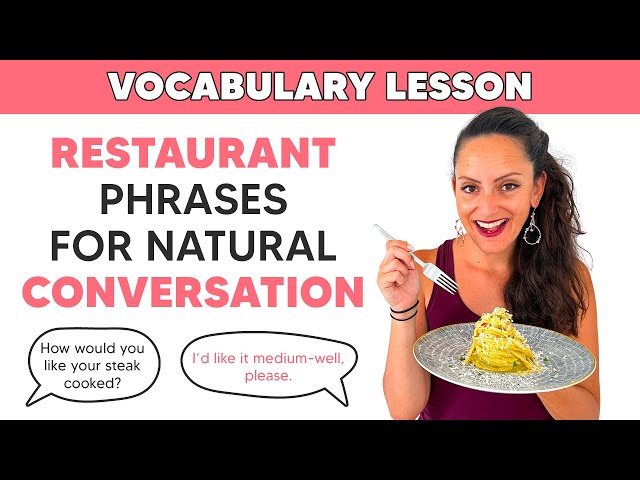Basic English Vocabulary | At the Restaurant Conversation.