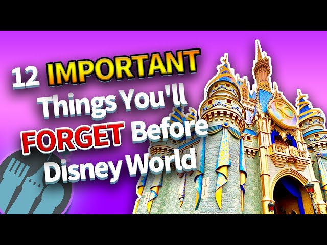 12 Important Things You'll Forget Before Going to Disney World