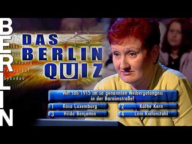 "Wozu bekam die Berliner Damenwelt 1896 erstmals Zutritt?" | Das Berlin Quiz (2002) | Folge 32/45