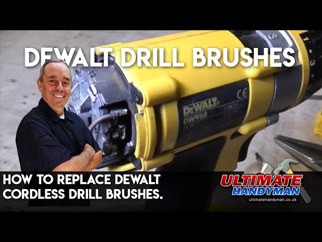 How to replace Dewalt cordless drill brushes.
