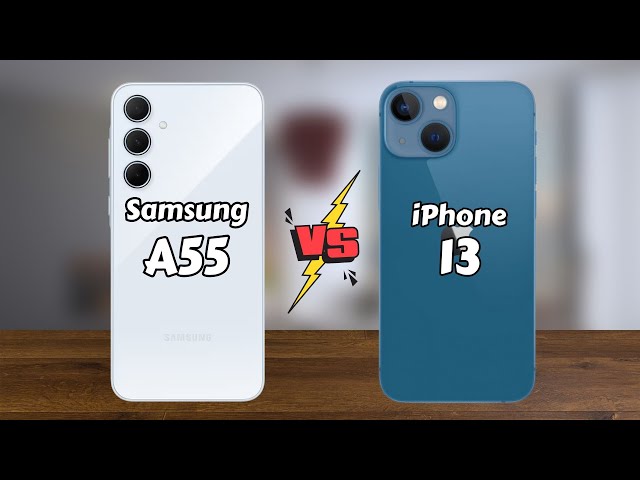 Samsung A55 vs iPhone 13