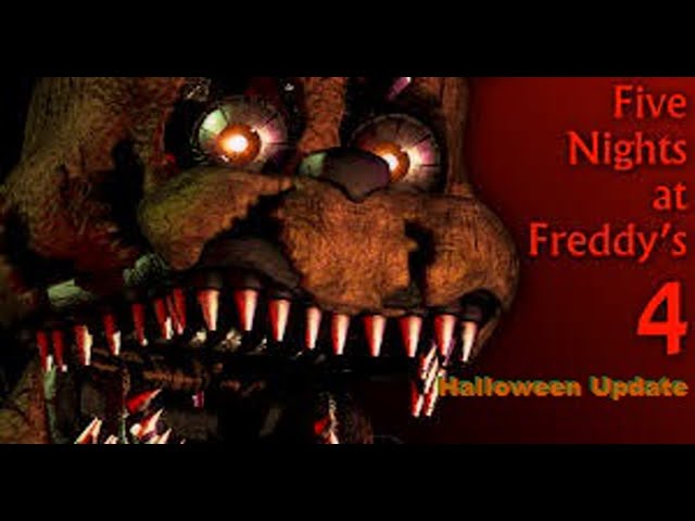 Five Night's at Freddy's 4:Halloween Update Full Playthrough Nights 1-6, Minigames, Extras+No Deaths