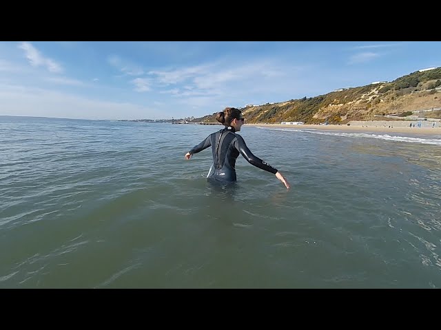 Sea swim | one of us brave, one a wimp