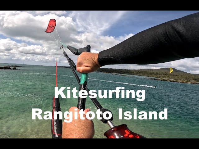 4K Kitesurfing at Auckland's most remote Lagoon... at Rangitoto Island