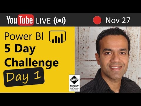 Power BI Challenge (2017 Nov) #5DaysofLive with Avi Singh