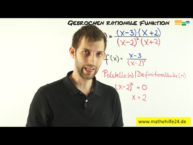 Gebrochen-rationale Funktionen: Polstellen und Definitionslücken - Analysis Kurs Crashkurs 1.6