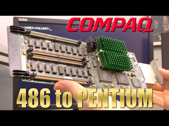 Compaq 486 PC part 3 - upgrade to a real Pentium!