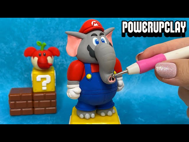 Making Elephant Mario from Super Mario Bros. Wonder - Polymer Clay
