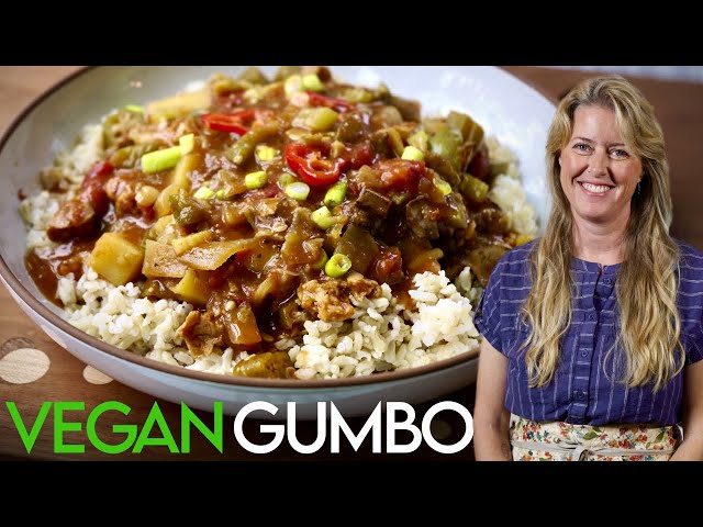 Enjoy the Ultimate Vegan Gumbo for a ❤️ Healthy Plant-Based Boost!