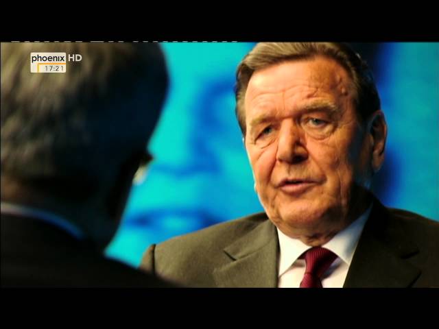 Zeugen des Jahrhunderts: Gerhard Schröder im Gespräch mit Thomas Bellut am 13.04.2014