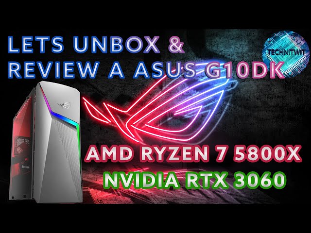 lets Unbox & Review a Asus Rog Strix G10DK Gaming PC, AMD 5800X & RTX 3060 Model G10DK-NB766 2