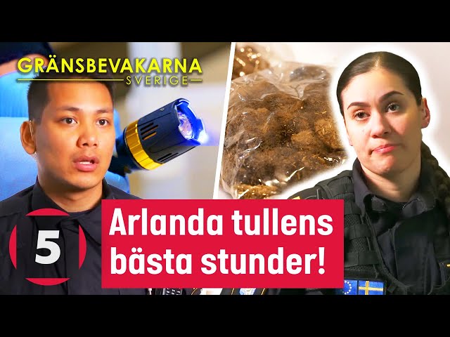 Det bästa av Arlanda tullen! | Gränsbevakarna Sverige | Kanal 5