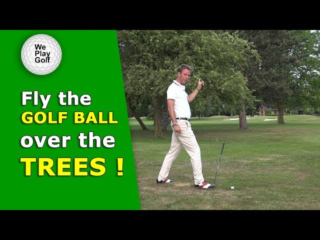 How to Fly the golf ball over a tree - difficult situation on the golf course - SUBSCRIBE for MORE!