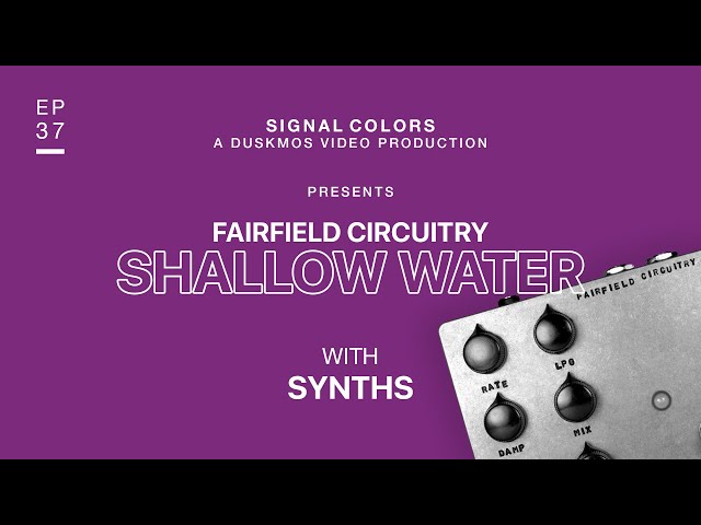 Fairfield Circuitry Shallow Water Demo w/ Synths (Roland SH-101 & Elektron Analog Four MKII)