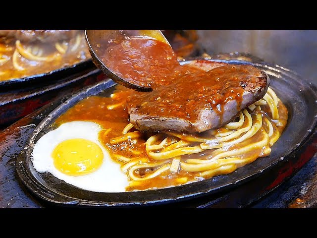 Taiwanese Street Food - PEPPER STEAK Beef Teppanyaki Night Market Taiwan