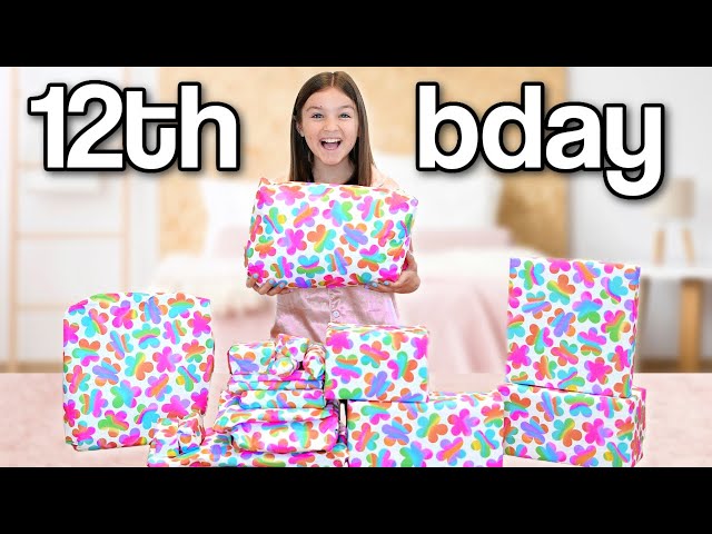 Sienna’s 12th Birthday Present Opening *super emotional* | Family Fizz