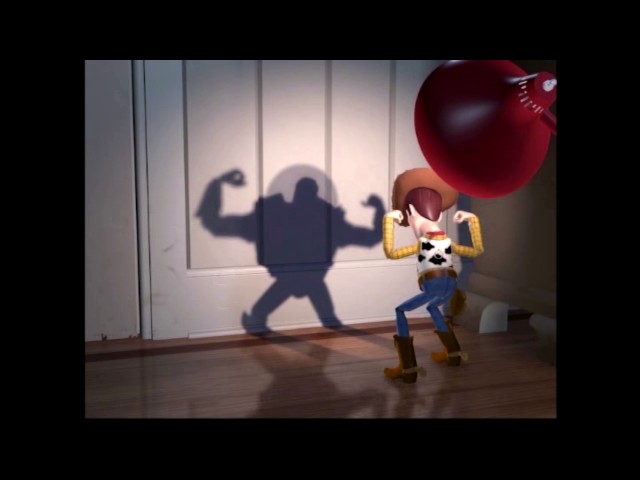 Cowboy Woody - Shadow of Buzz Lightyear (TOY STORY )