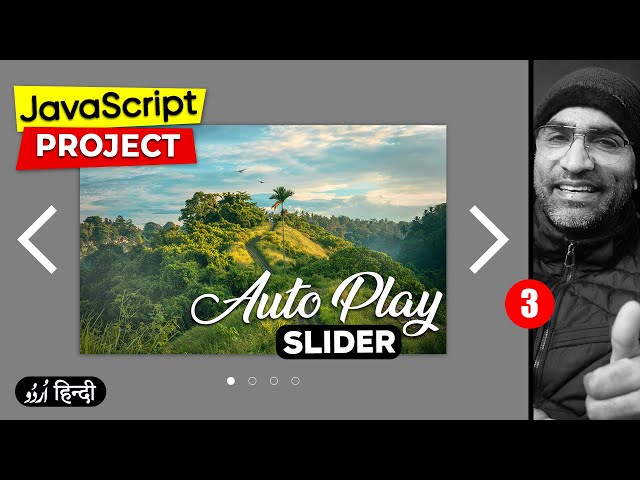 Auto Play Image Slider & Manual Navigation Buttons Using CSS, HTML & JavaScript | P3 | in हिंदी/اردو