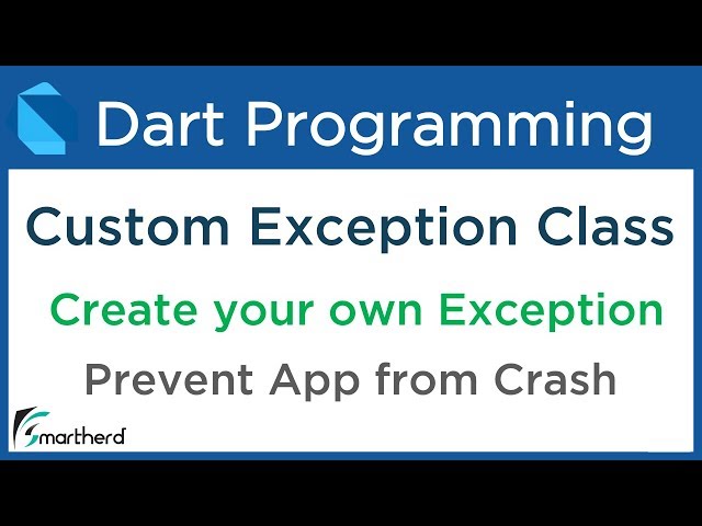 Dart Custom Exception Class example. Dart tutorial for Flutter. #7.2