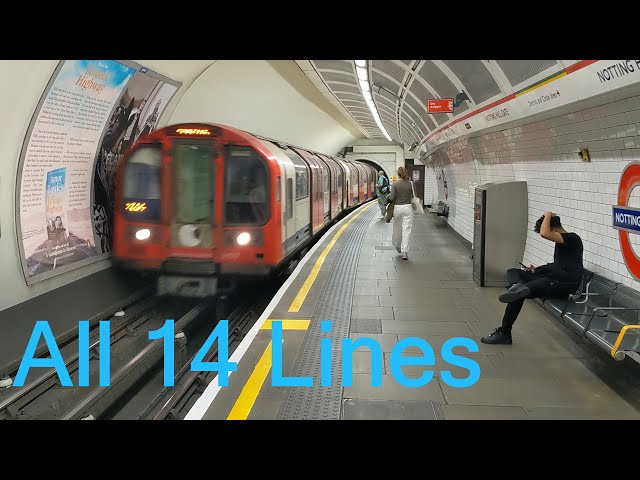 All 14 London underground train lines 2022