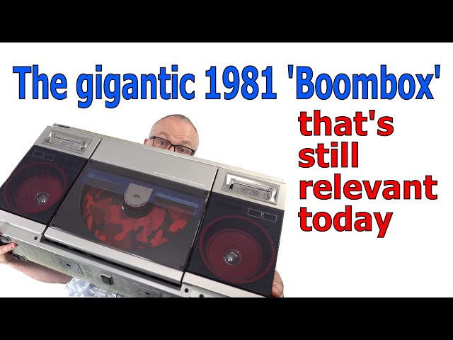 Sharp's record-playing luggable stereo : VZ-2000 repair & demo