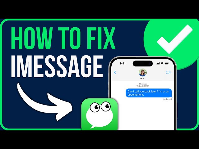 HOW TO FIX IMESSAGE NOT WORKING ON IPHONE (2024) | Fix iPhone iMessage Not Working