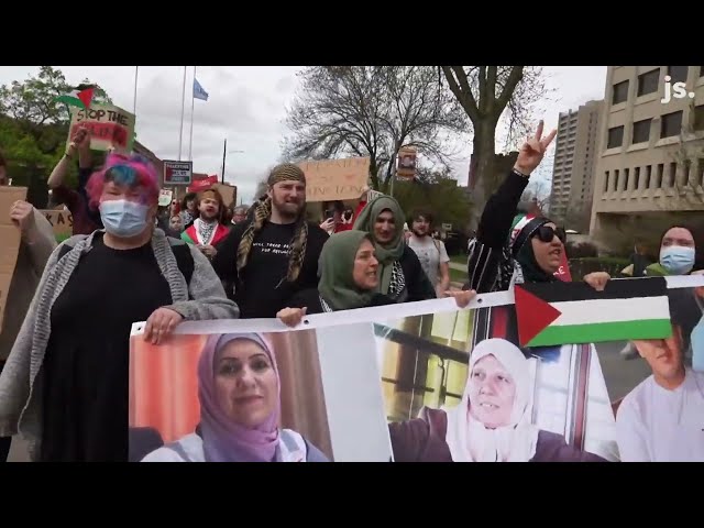 UW-Milwaukee students hold Pro-Palestinian rally, set up encampment