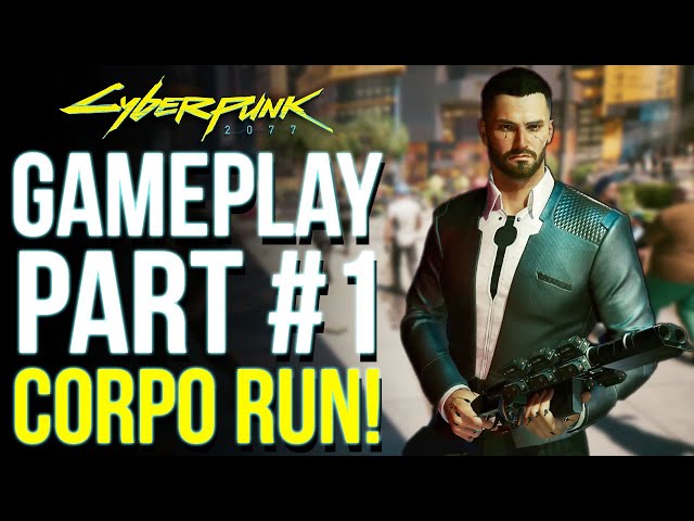 CORPO RUN! Cyberpunk 2077 PS5 Gameplay Part 1 (Live)
