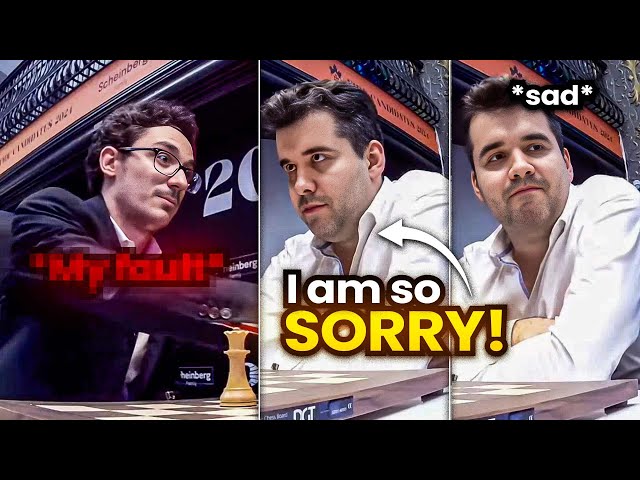 Nepo Apologises to Caruana after their Intense Final Game at the Candidates 2024