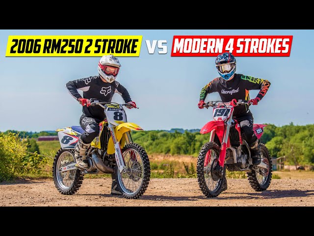 16-Year-Old 250 Two Stroke vs Modern 4 Strokes!