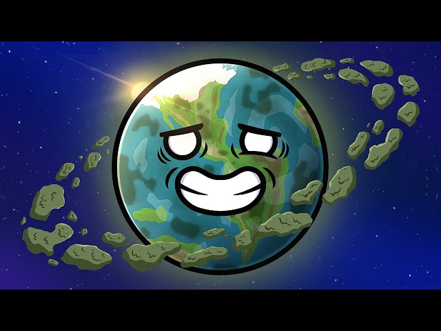 Can the Earth have rings of TRASH!?