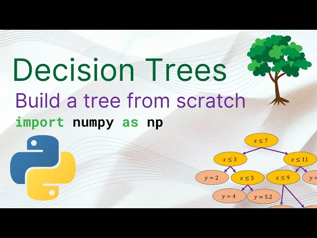 Build a Decision Tree from scratch using Python (numpy)