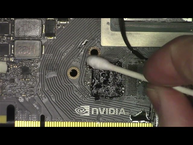 Removing glued 2080Ti memory chips. Is there a better way ?