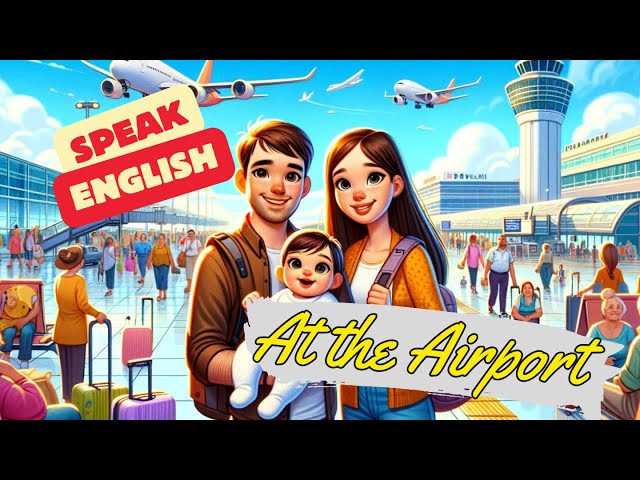 At the Airport | Improve Your English | English Listening Skills | Practice Daily Conversations