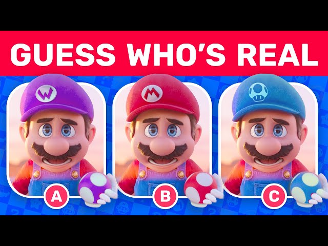 Guess the Real MARIO Characters | Super Mario Bros Movie Quiz