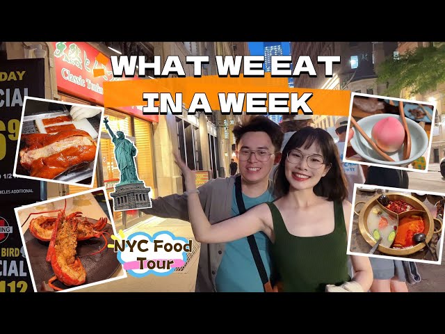 What We Eat in New York City in a Week! NYC Food Tour (17 restaurants)