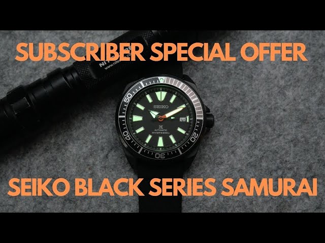 Subscriber Special Offer - The Seiko Prospex "Black Series" Samurai SRPH11K1