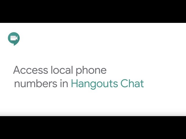 Access local phone numbers